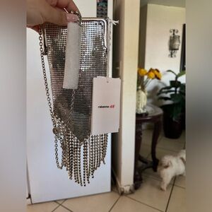 Rabanne H&M silver shoulder bag